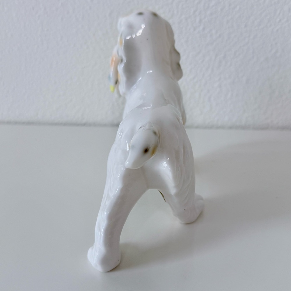 Vintage 1950’s Arnart Creations Japan English Setter Hunting Dog W/Duck Figurine - Picture 5 of 13